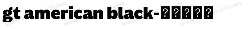 gt american black字体转换